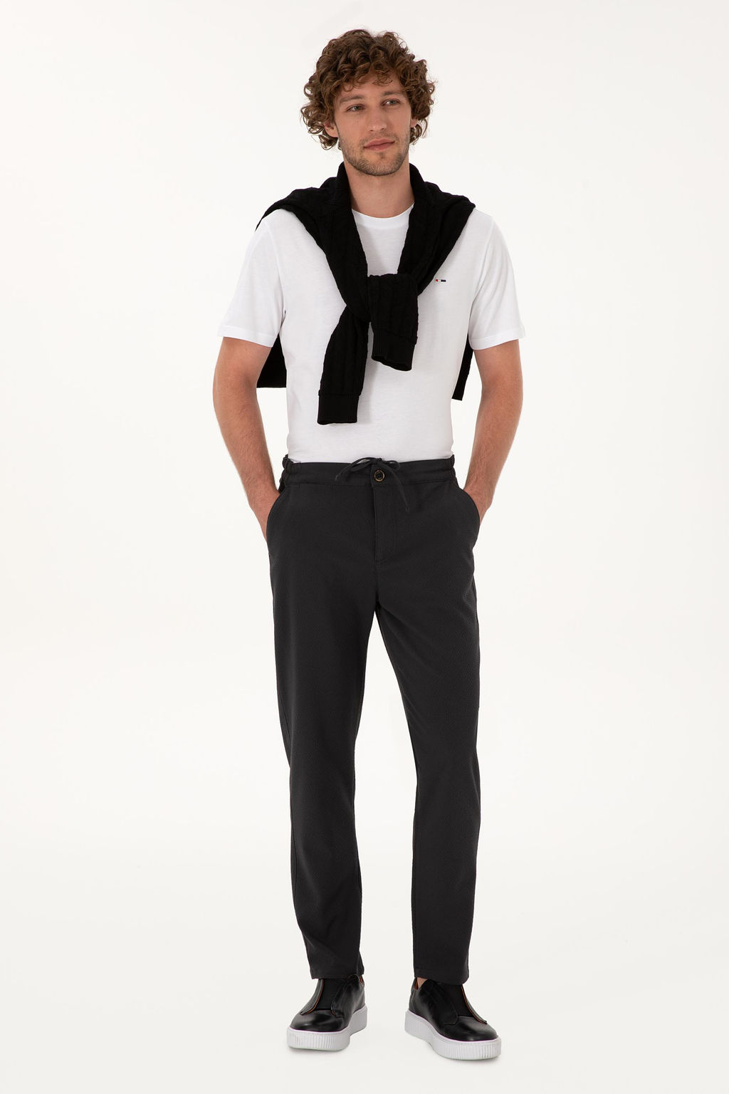 Erkek Gri Kanvas Pantolon Sepette S_rpriz _ndirim - U.s. polo assn фото 3