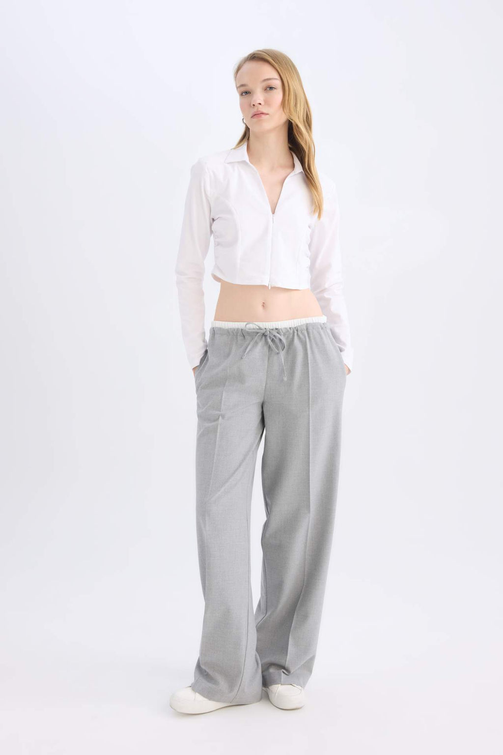Wide Leg Normal Bel Genis Cepli Pensli Bol Paca Pantolon - Defacto фото 3