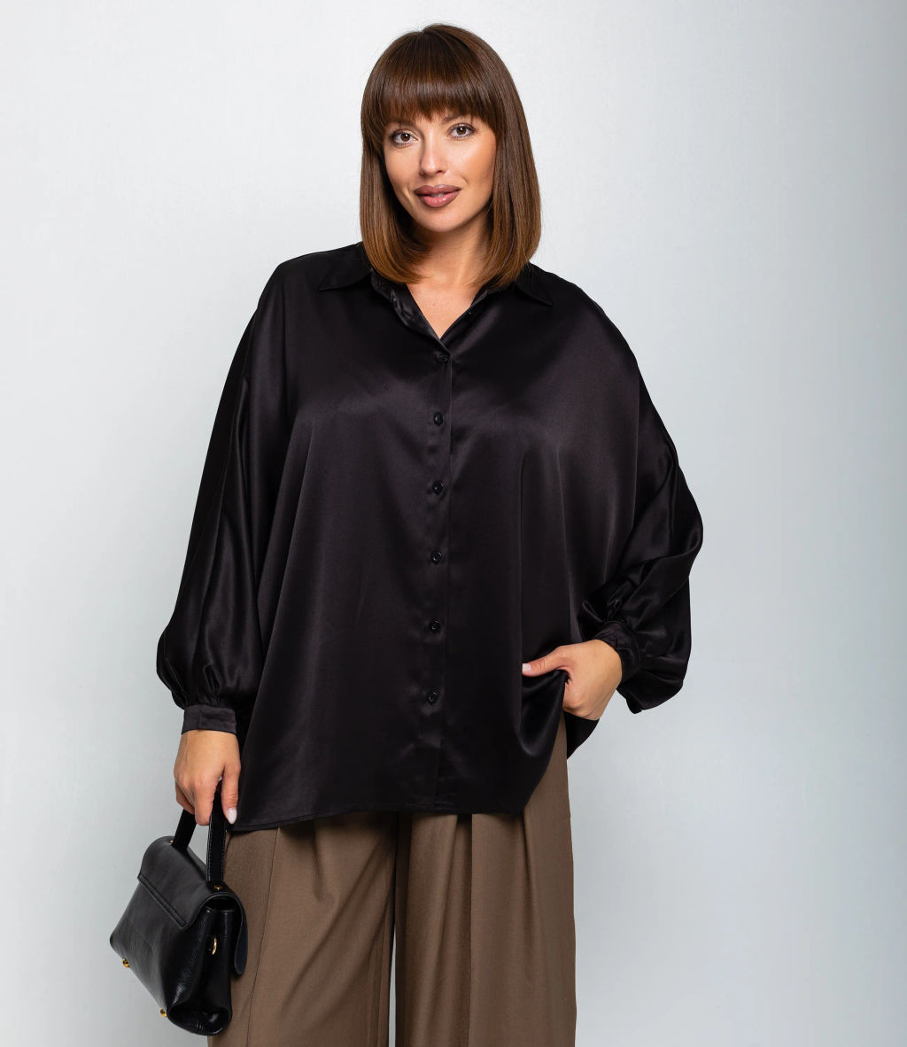 Блуза #КТ3388 (1), чёрный