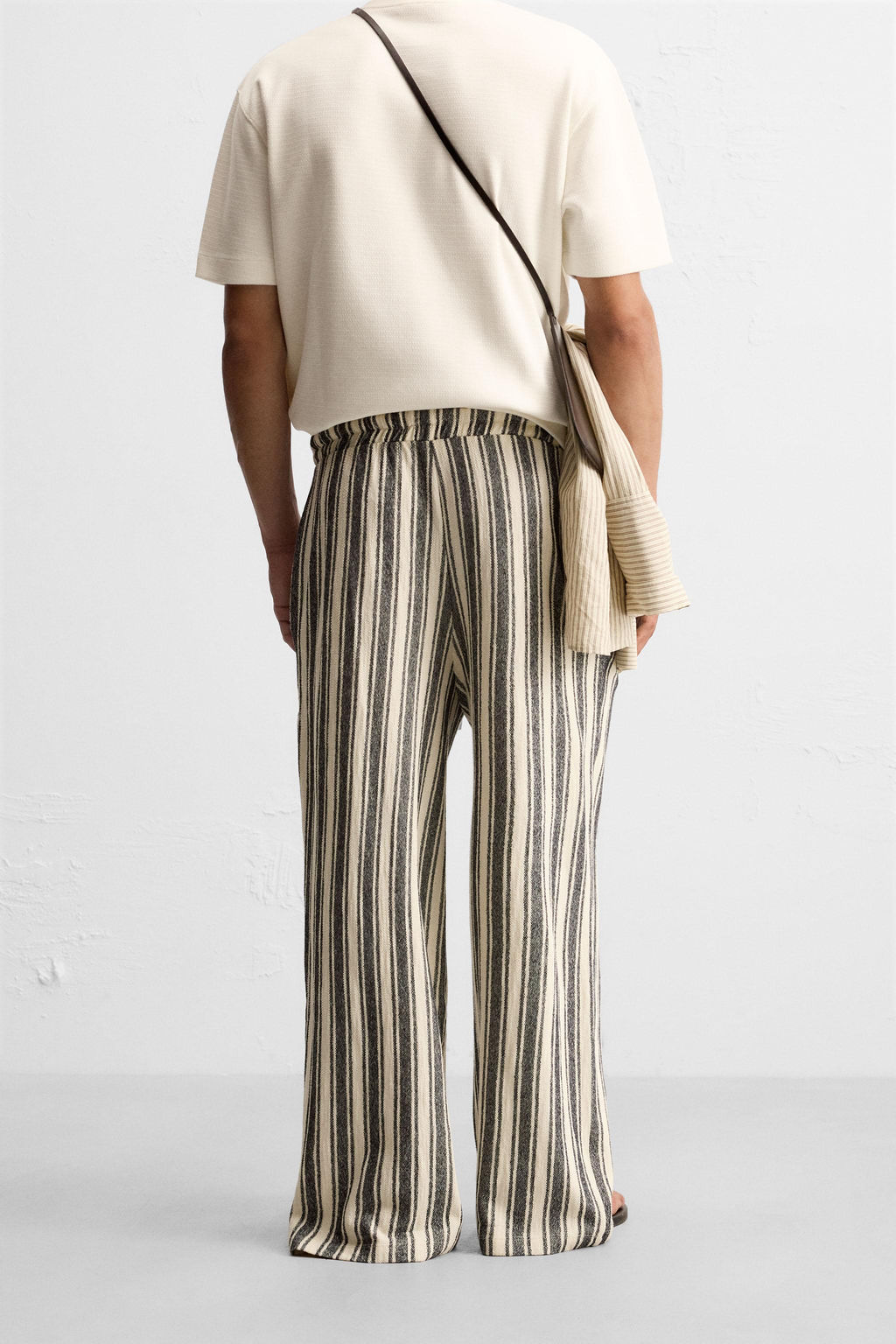 STRIPED JACQUARD TROUSERS - Zara фото 3