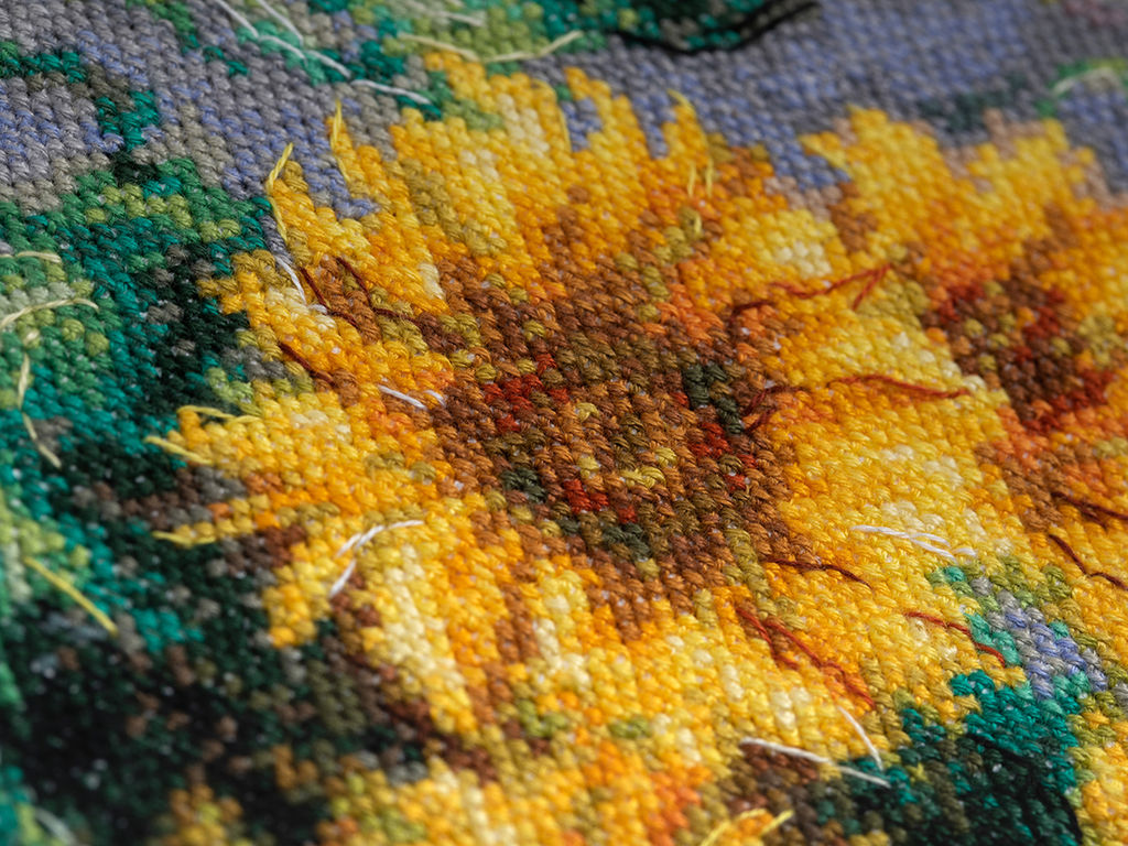 Набор для вышивания PANNA Золотая серия MET-7357 Букет подсолнухов 29 х 36 см