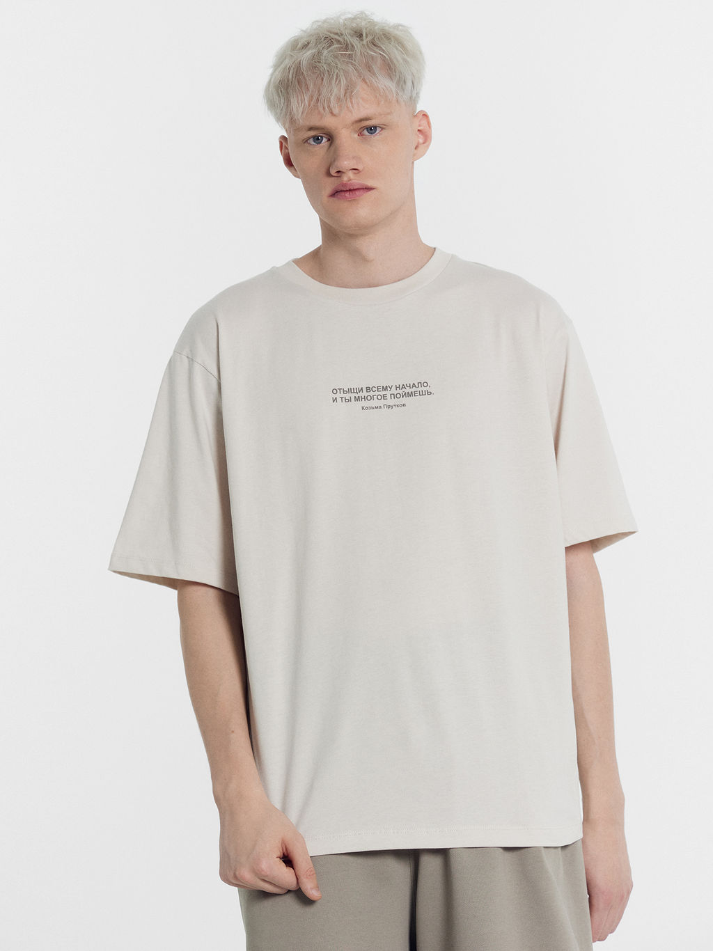 Футболка мужская в сером цвете с печатью лед +печать 111772 - Mark formelle фото 2