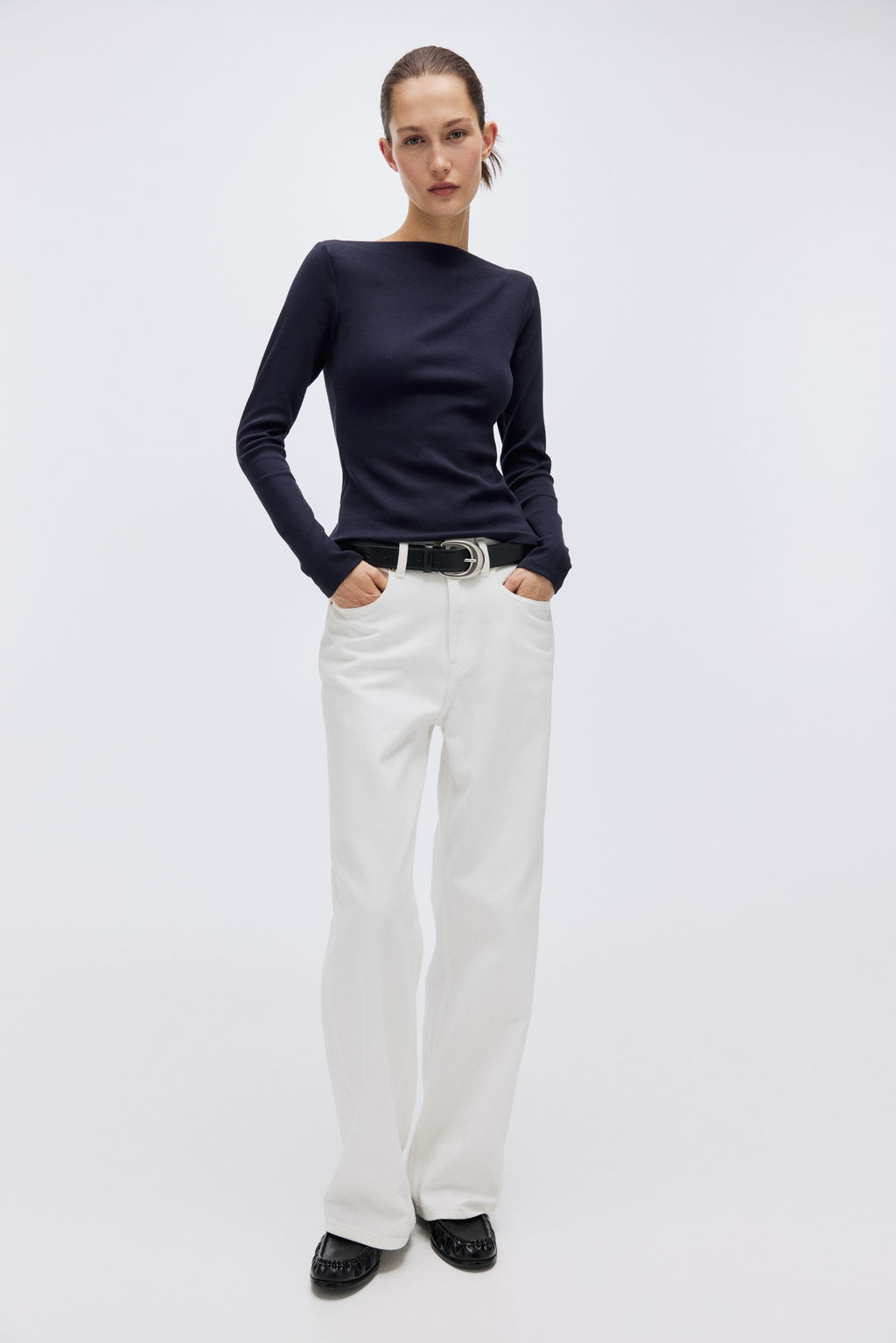 Top de canal? con escote barco - H&m фото 7