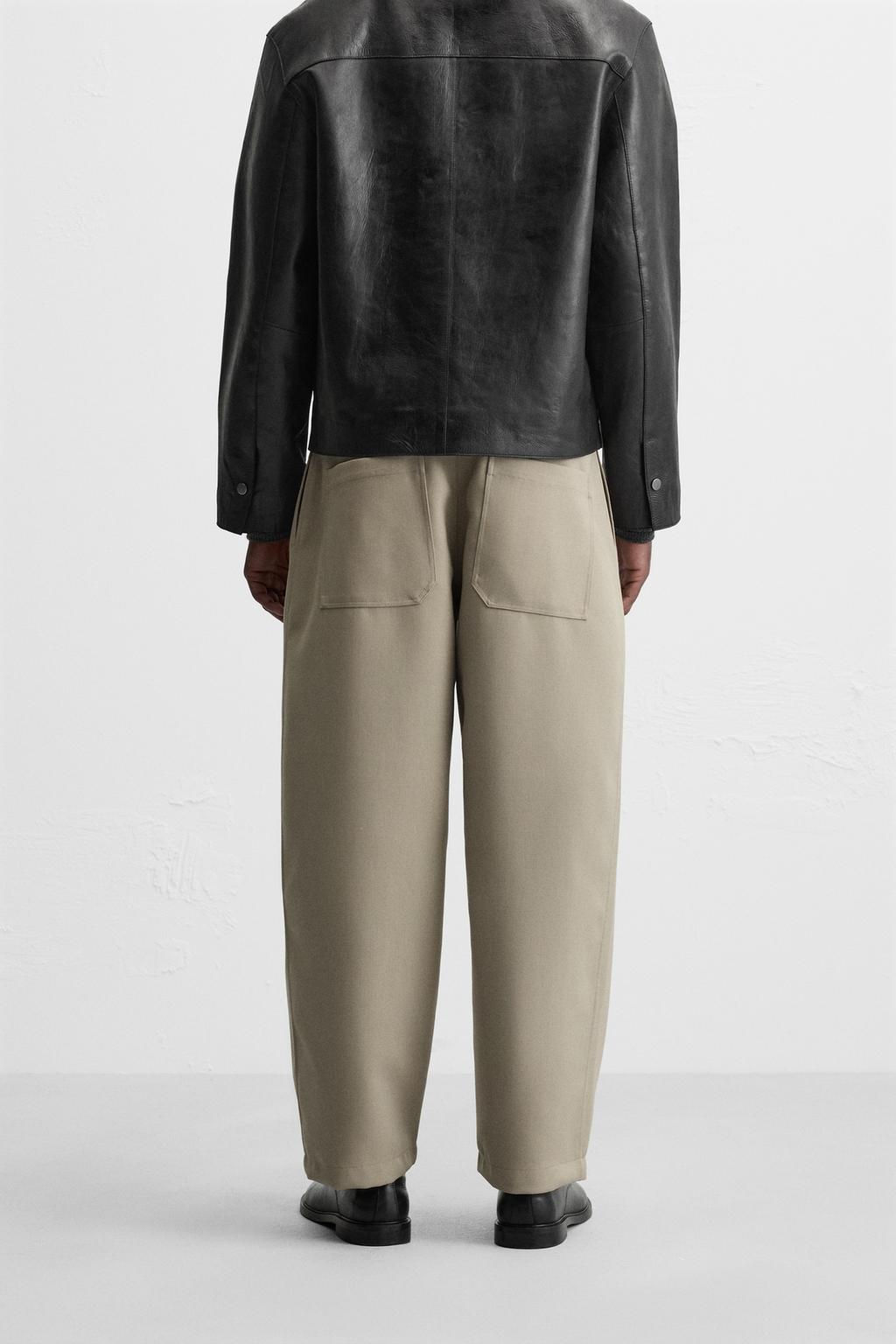 BALLOON FIT PLEATED TROUSERS - Zara фото 12