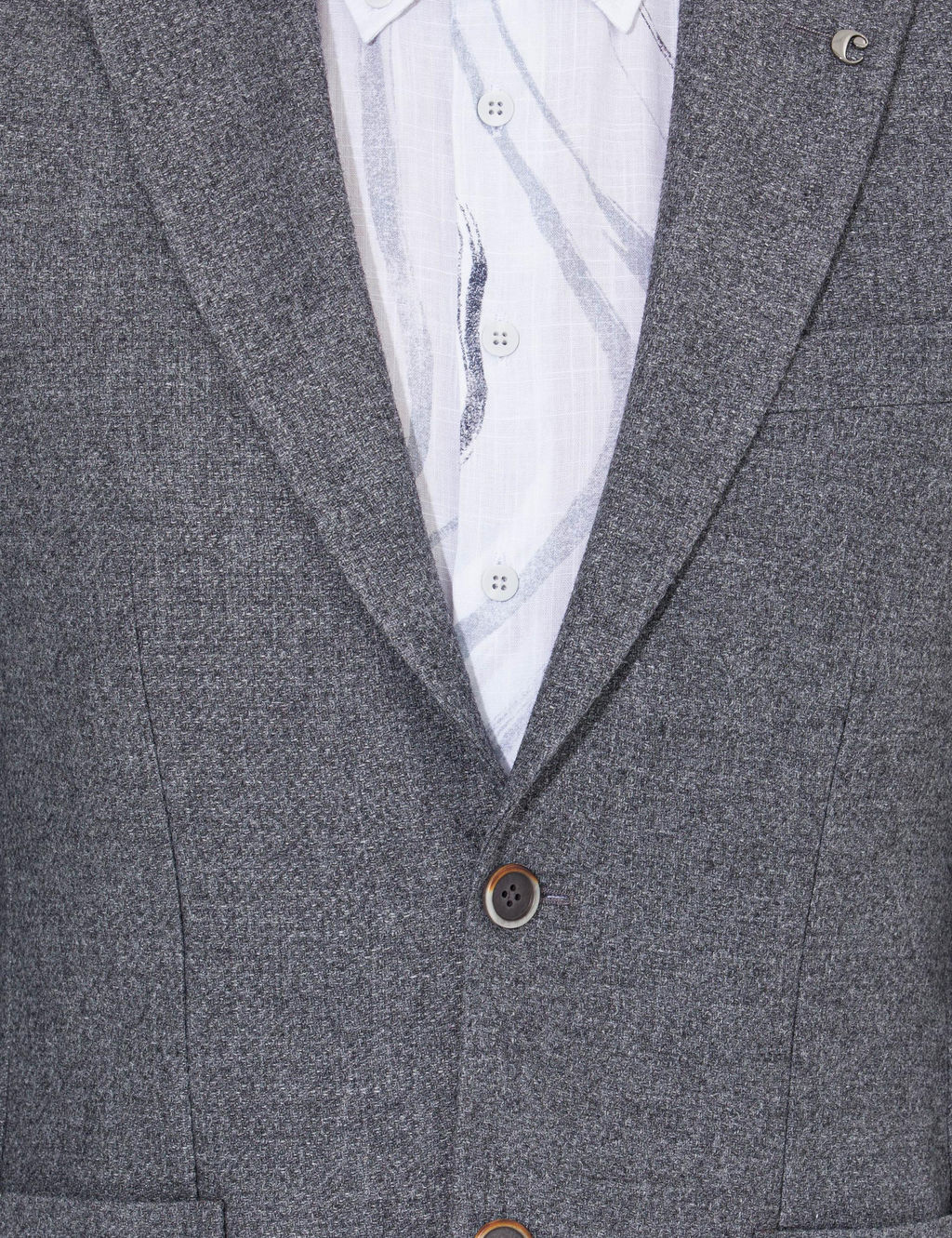 Узкая куртка антрацитового кроя - Cacharel фото 6