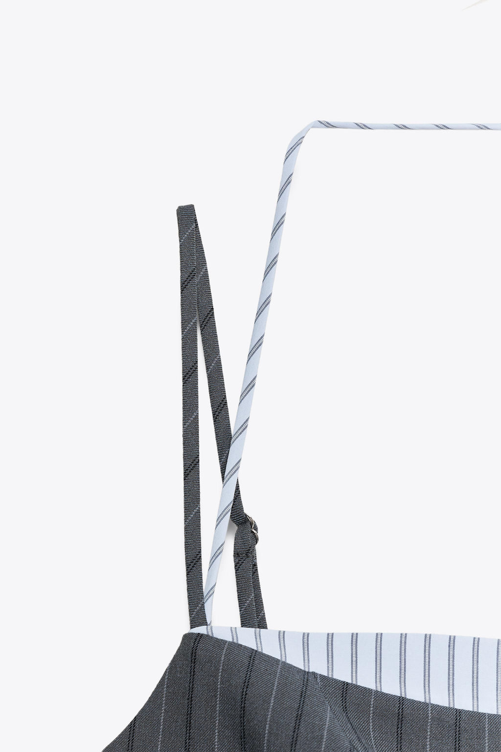CONTRAST PINSTRIPE DRESS - Zara фото 9