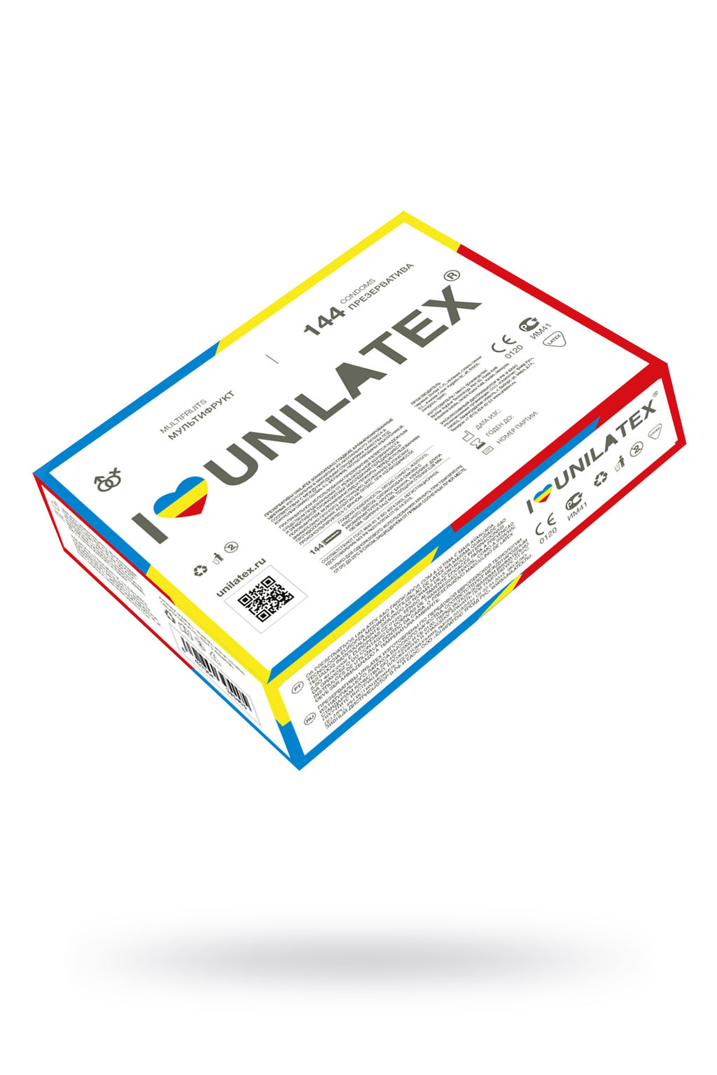 Презервативы Unilatex, multifrutis, 19 см, 5,4 см, 144 шт.