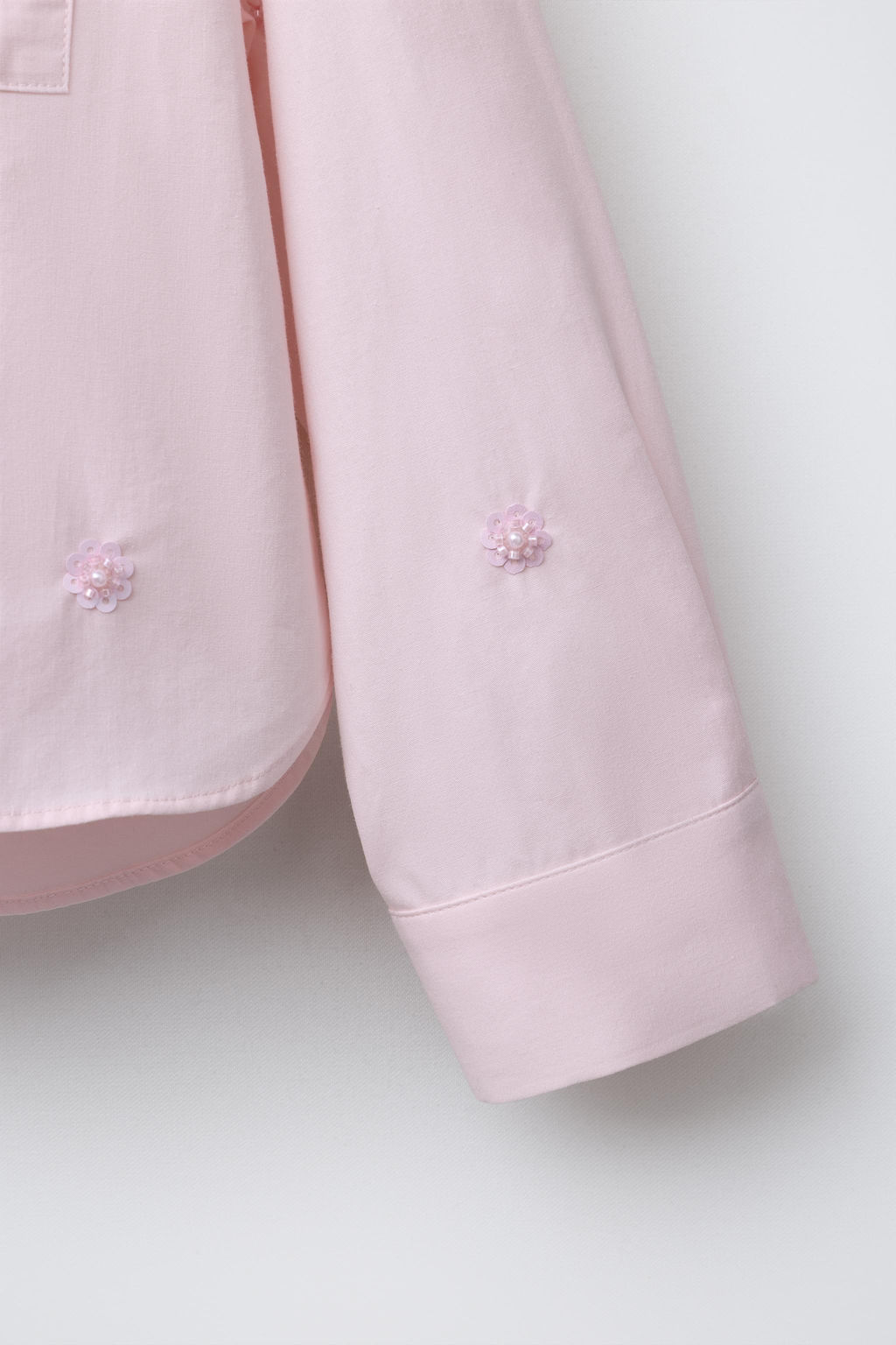 BEADED FLORAL SHIRT - Zara фото 4