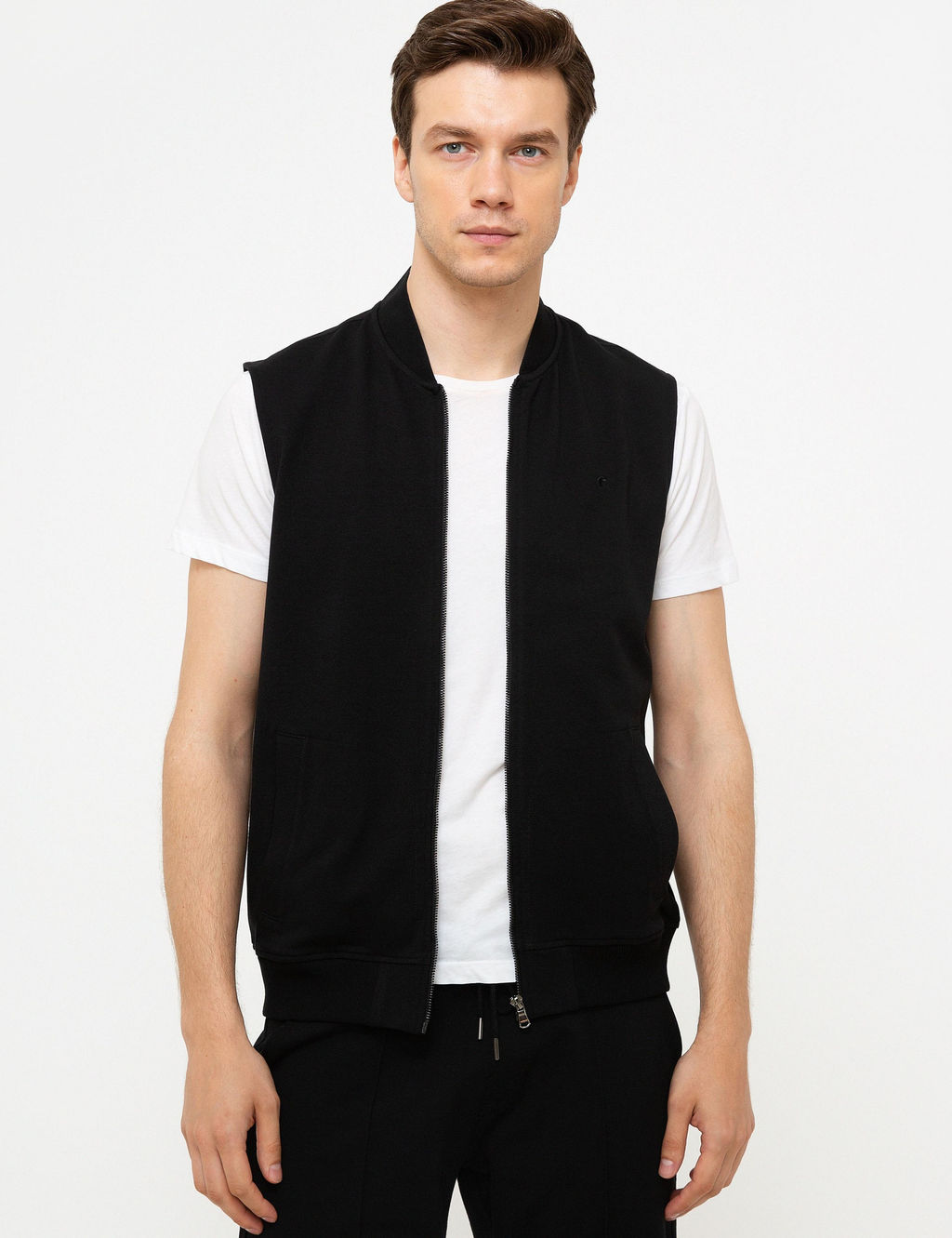 Siyah Slim Fit Sweatshirt