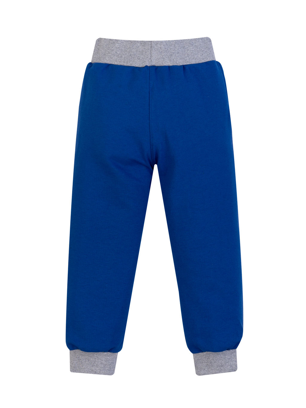 Брюки детские яркосиние с принтом