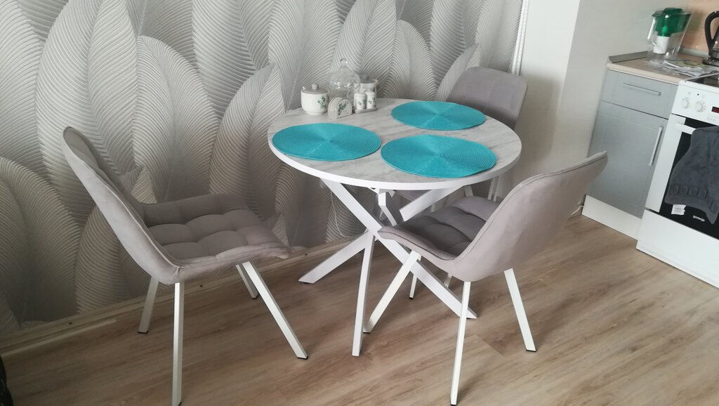 Салфетка для сервировки (мат на стол) 38см, круглая, бирюзовая, Y6-2542 (326270) /DANIKS/