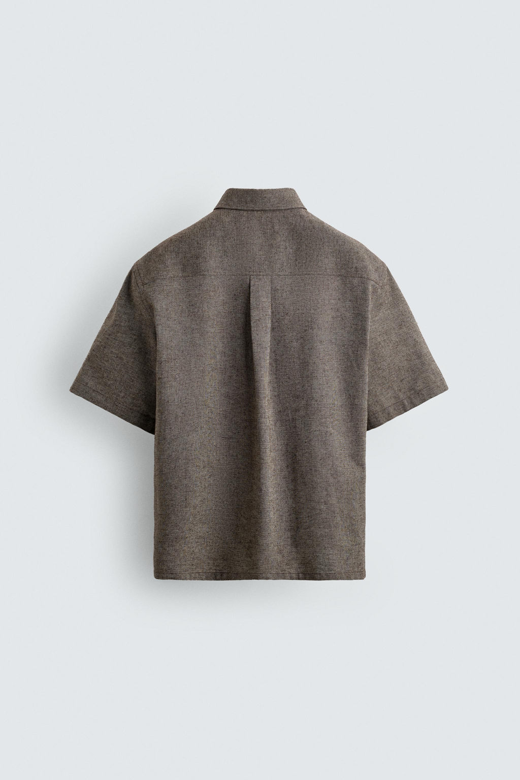 CAMISA OVERSIZE FIT BOLSILLOS / marr?n vigor? - Zara фото 8