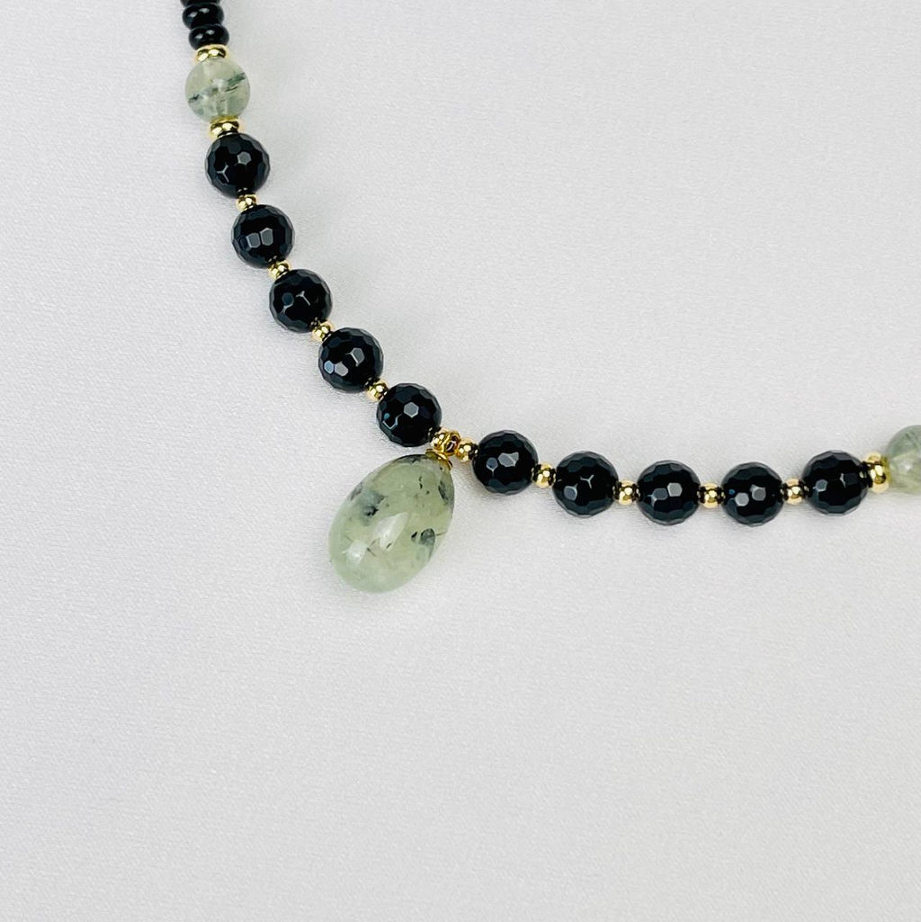 Колье из Агата и Пренита 40 см +