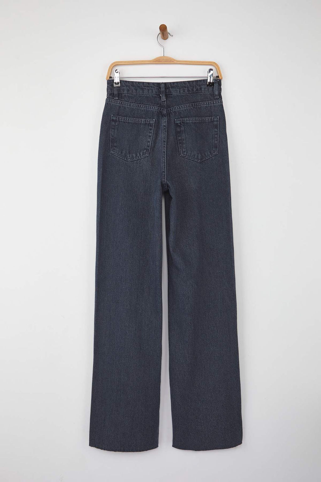 Mavi-Gri Yuksek Bel Genis Paca Wide Leg Jeans TWOAW26JE00113