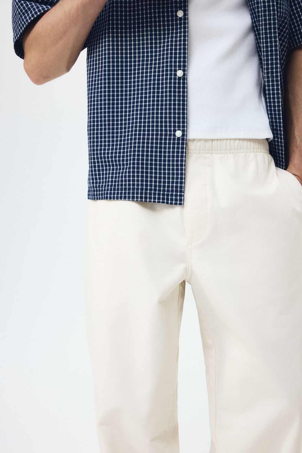 Pantal?n en lona de algod?n Loose Fit - H&m фото 6