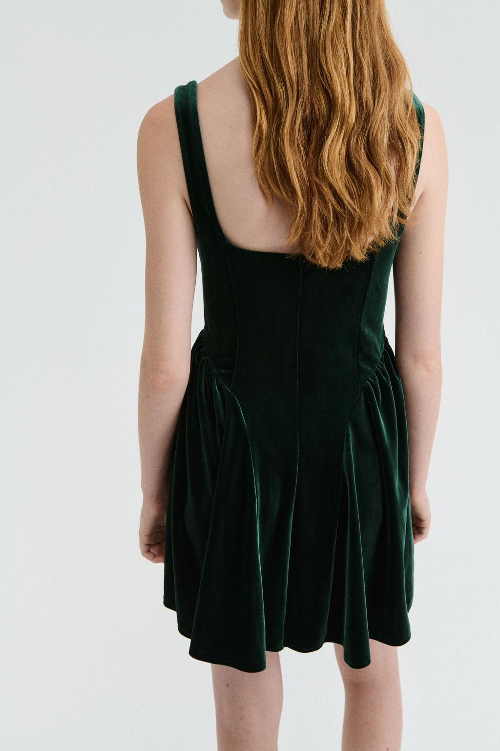 Vestido de tirantes en velour - H&m фото 3