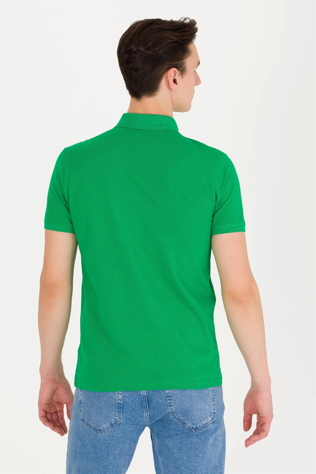 U. S. Polo Assn Мужская базовая футболка с воротником-поло Apple Green Green - U.s. polo assn фото 11