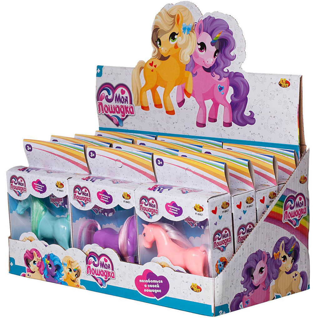Лошадка Моя лошадка, в наборе 12 шт. - Abtoys фото 5