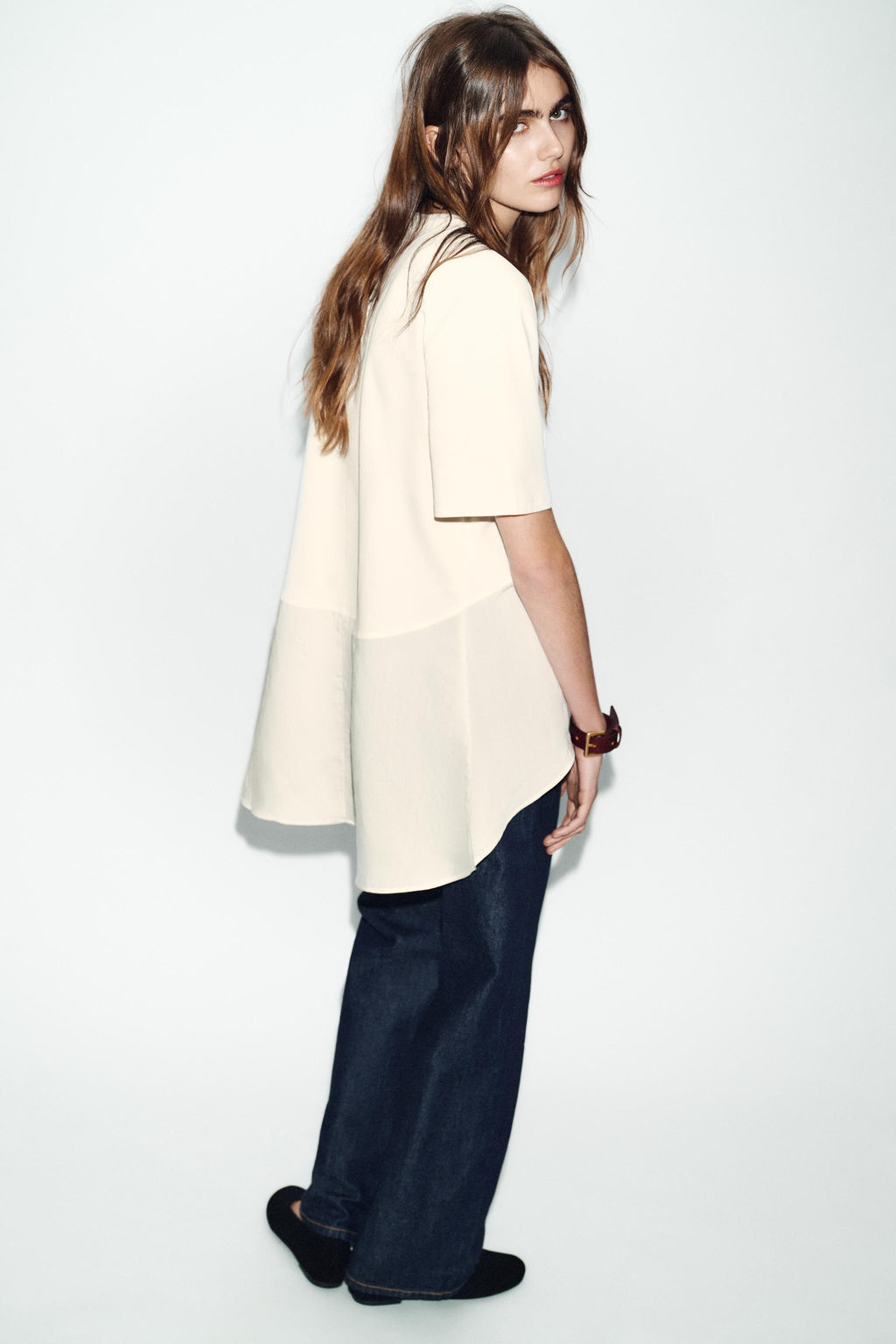 OVERSIZE COMBINED T-SHIRT - Zara фото 5