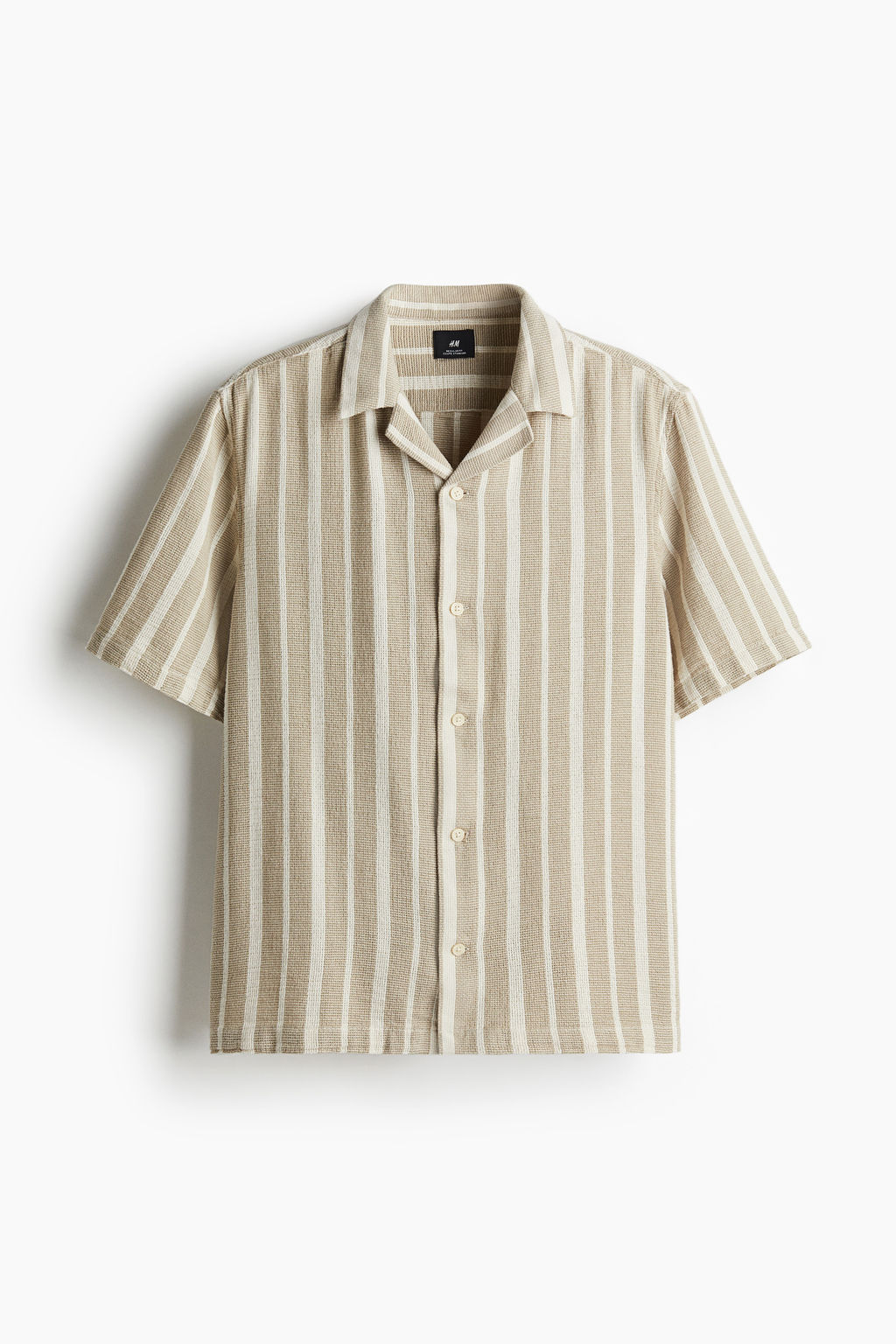 Camisa resort con textura Regular Fit - H&m фото 3