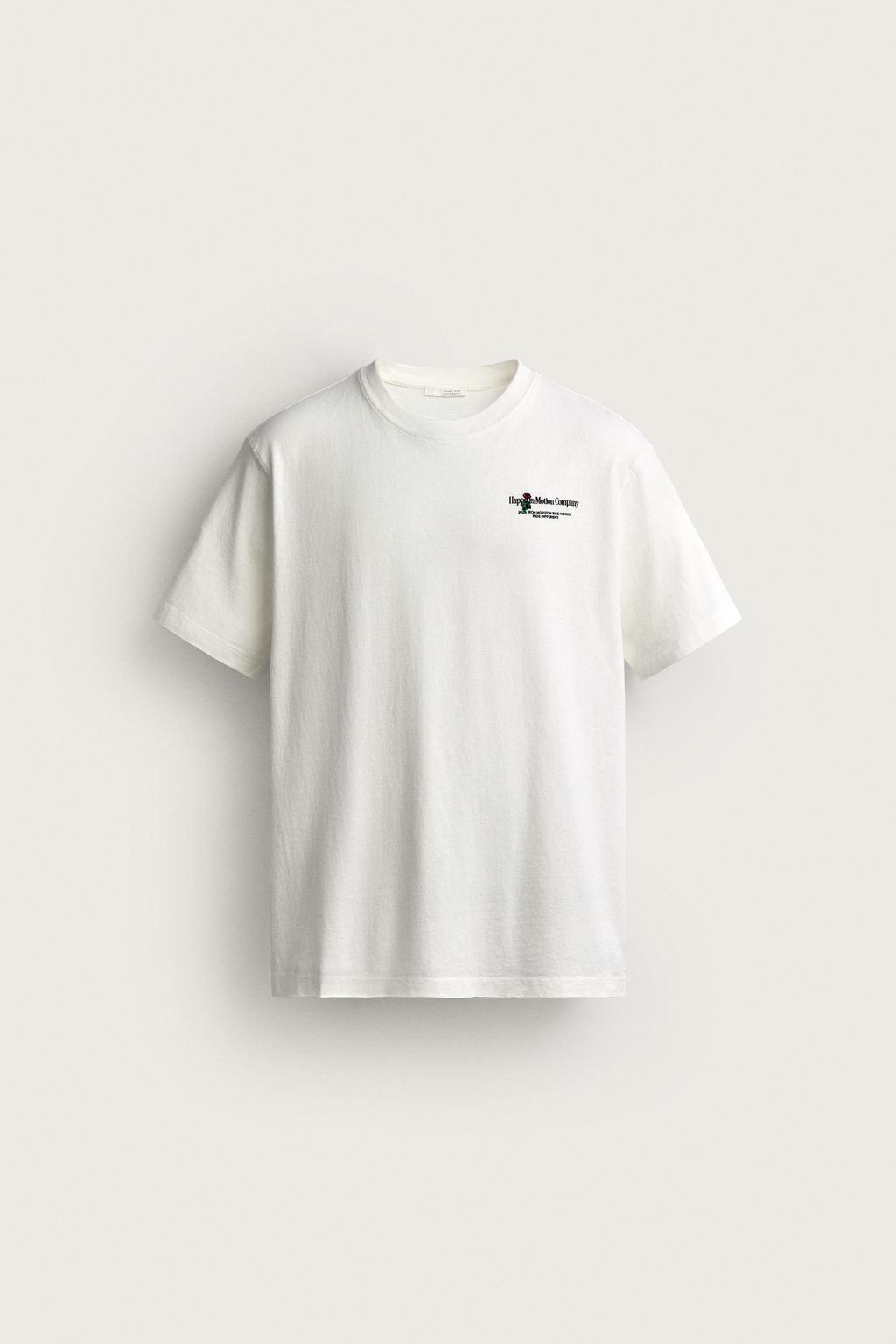 CAMISETA REGULAR FIT ESTAMPADOS COMBINADOS / Blanco roto - Zara фото 8
