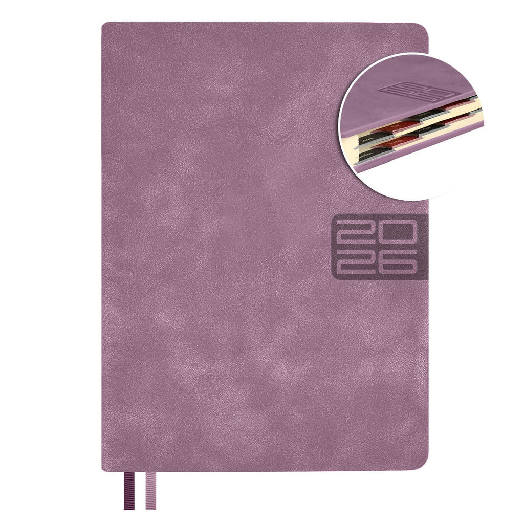 Ежедневник датированный 2026 ESCALADA, #ДУМАЙ КАК МИЛЛИАРДЕР, А6+, 176 л., арт. 70296/ 20 ТИВОЛ ГЛОСС СИРЕНЕВЫЙ