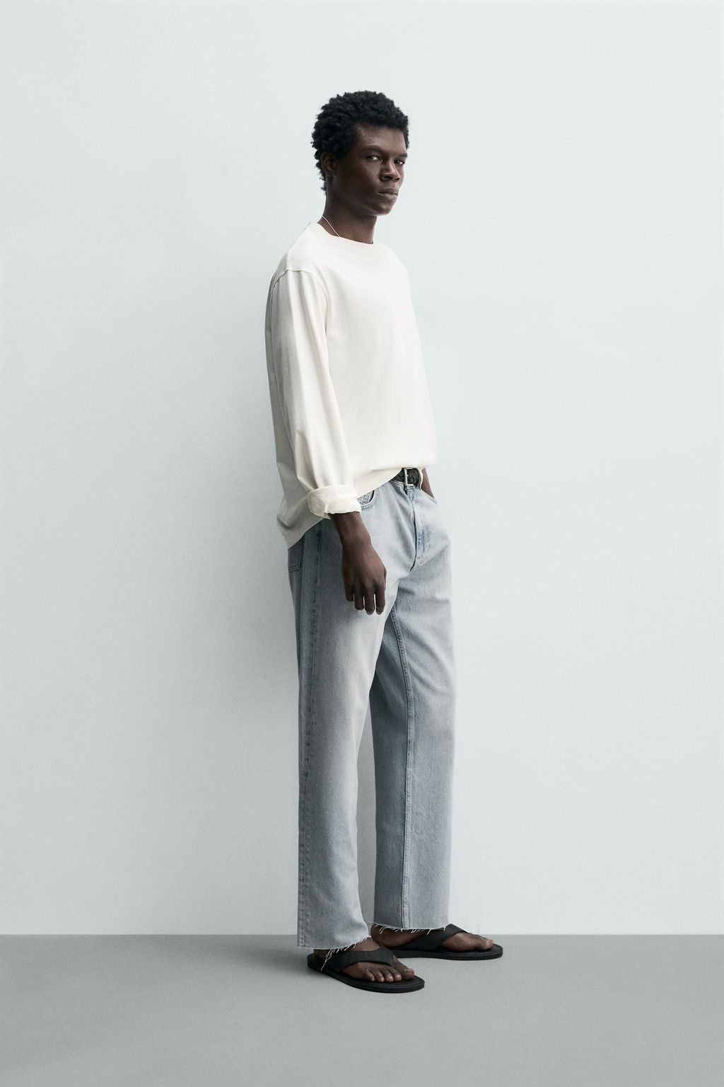 JEANS STRAIGHT FIT / Azul claro - Zara фото 4