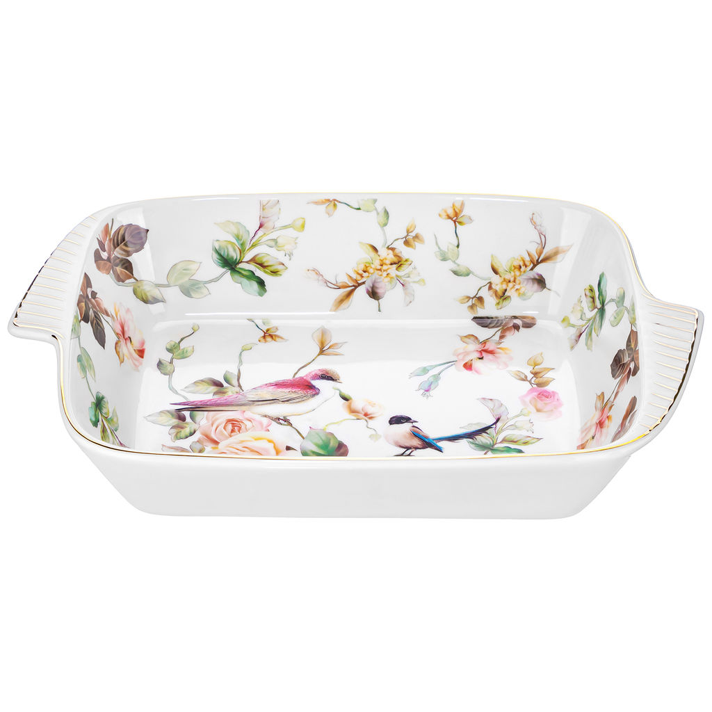 Шубница 1,2 л 29,5*18*6 см "Певчие птички" NEW BONE CHINA