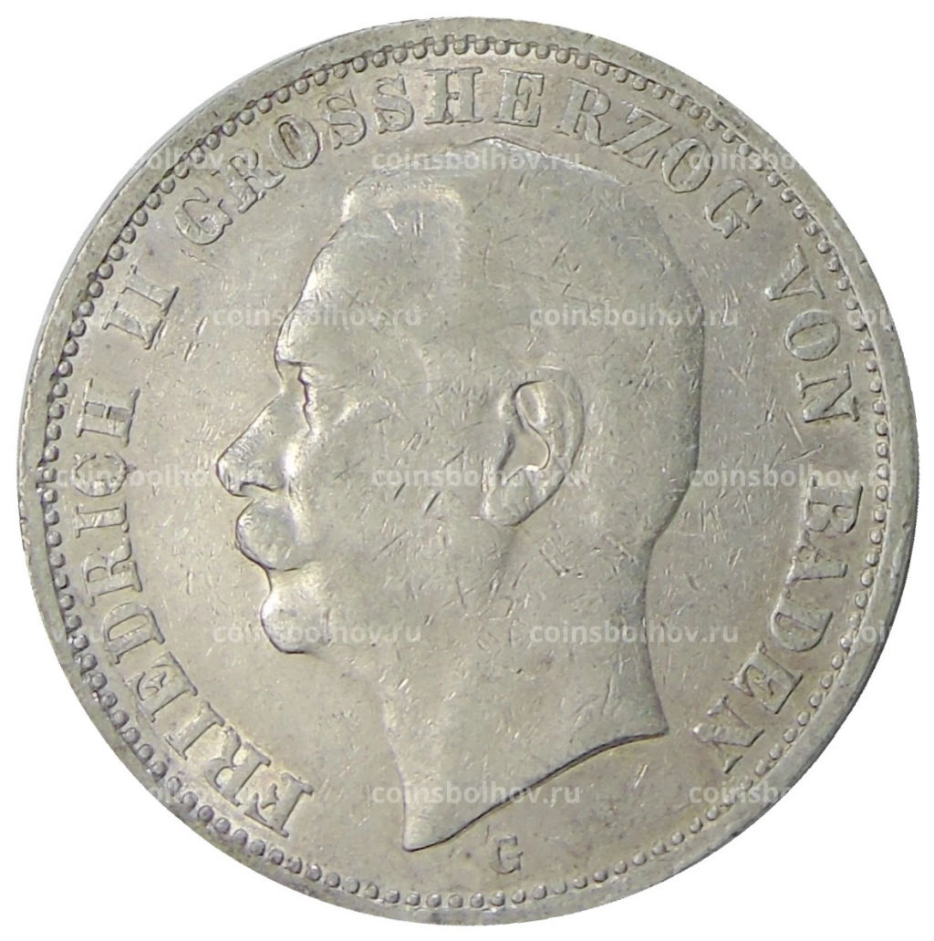 3 марки 1911 года G Германия (Баден)