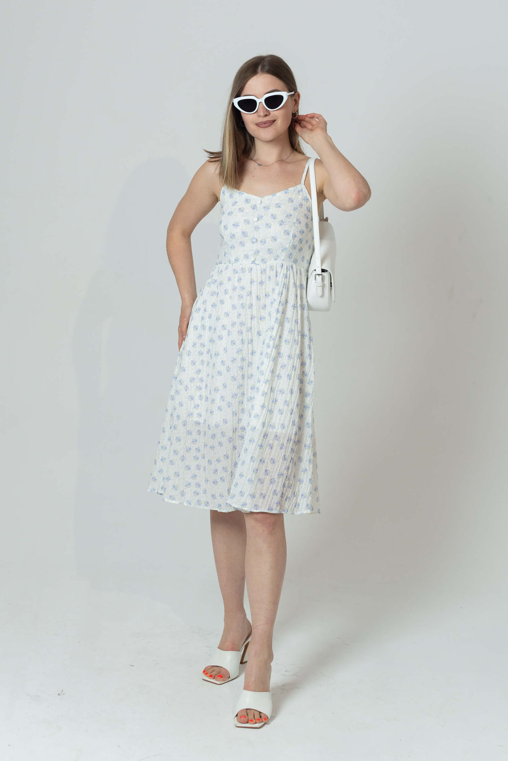 Сарафан Роксана (голубой) - Nadi bordo фото 2