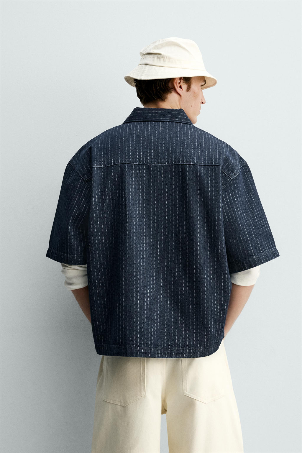 POLO DENIM RAYAS / Azul - Zara фото 3