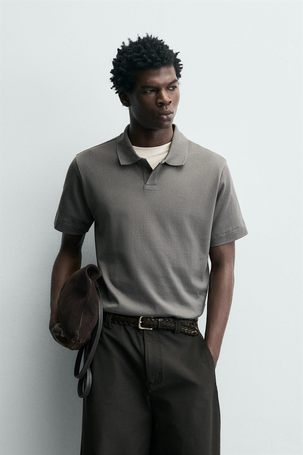 POLO REGULAR FIT / Gris - Zara фото 2
