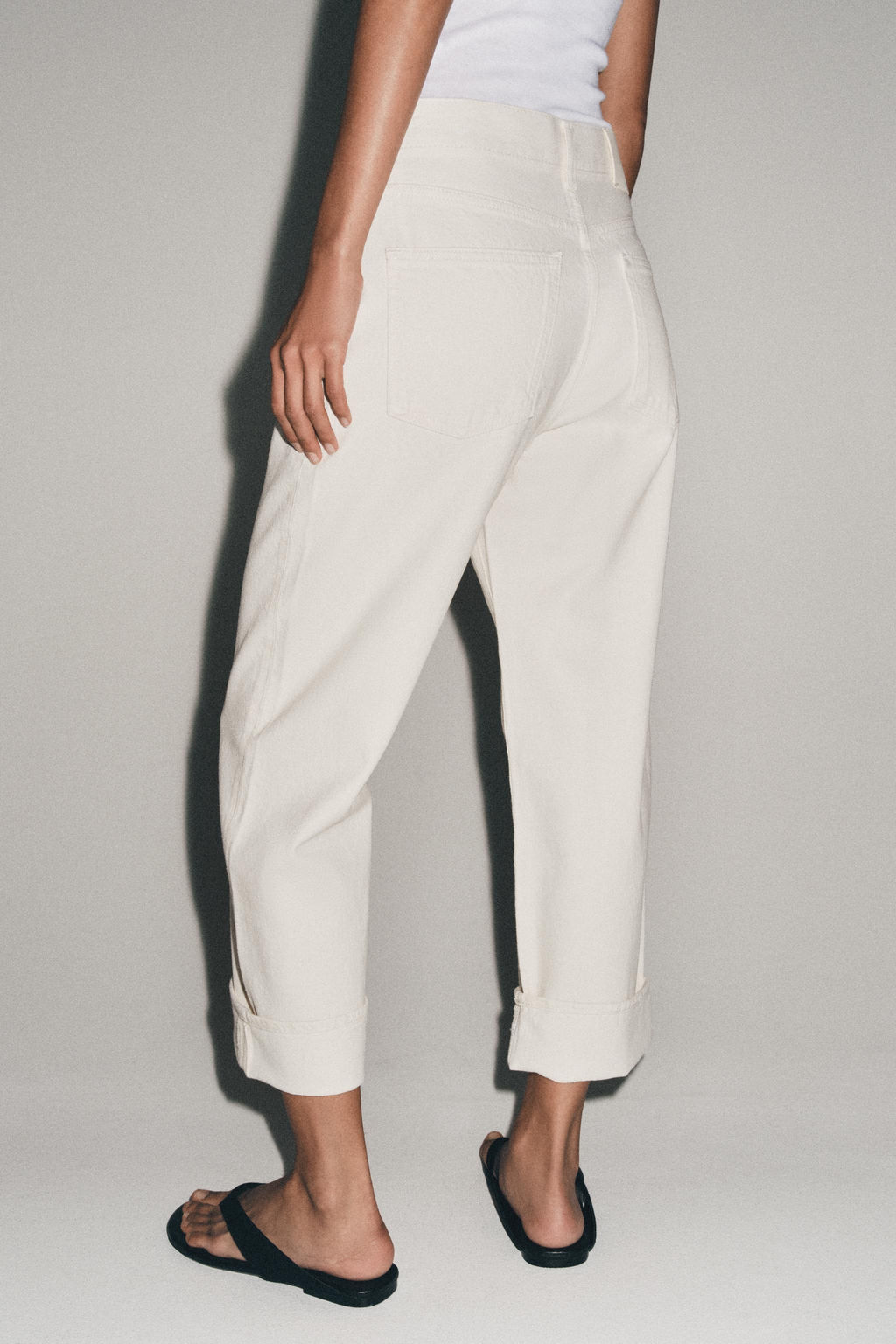JEANS ZW COLLECTION BAGGY TIRO BAJO / Crudo - Zara фото 5
