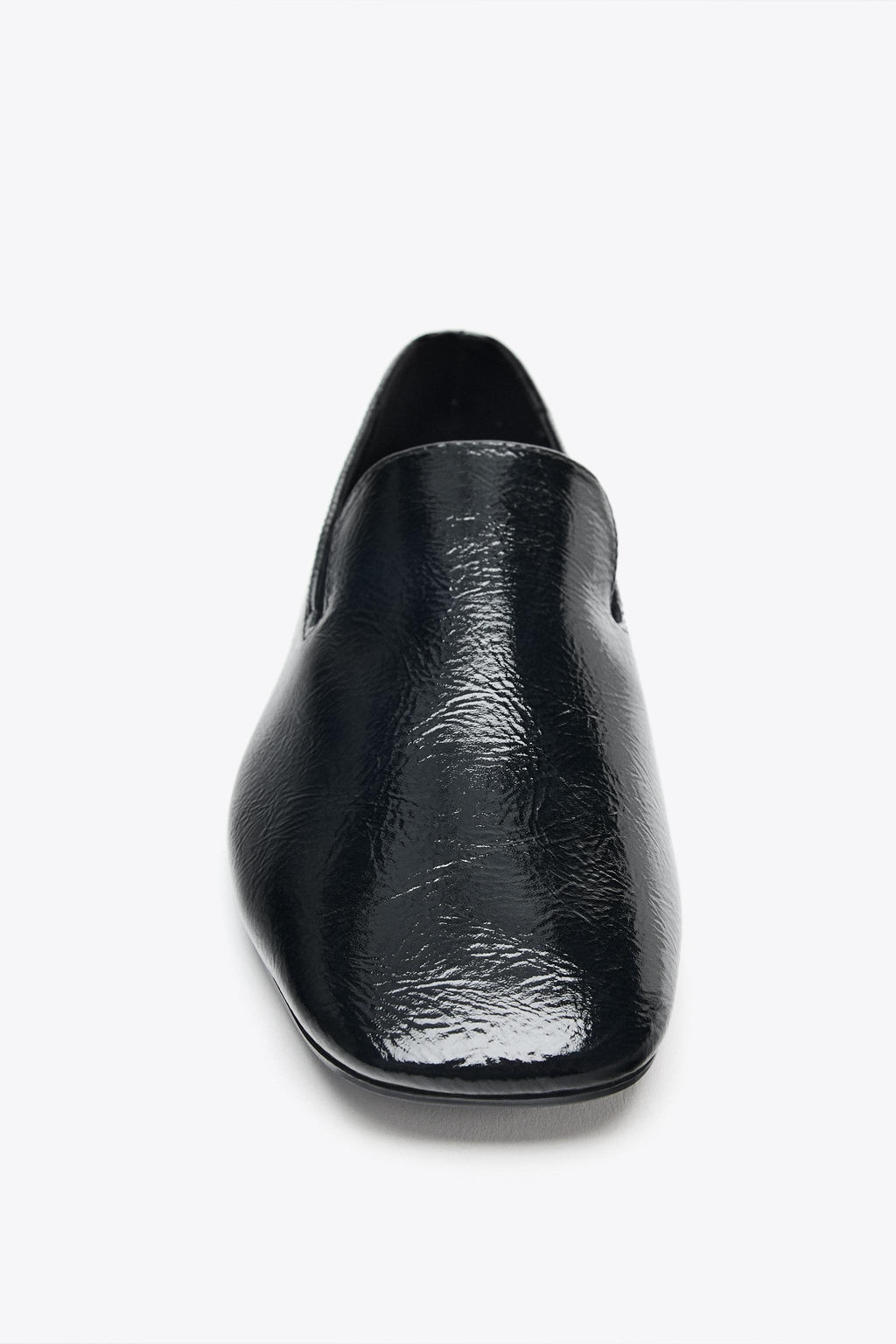 PATENT-EFFECT LOAFERS