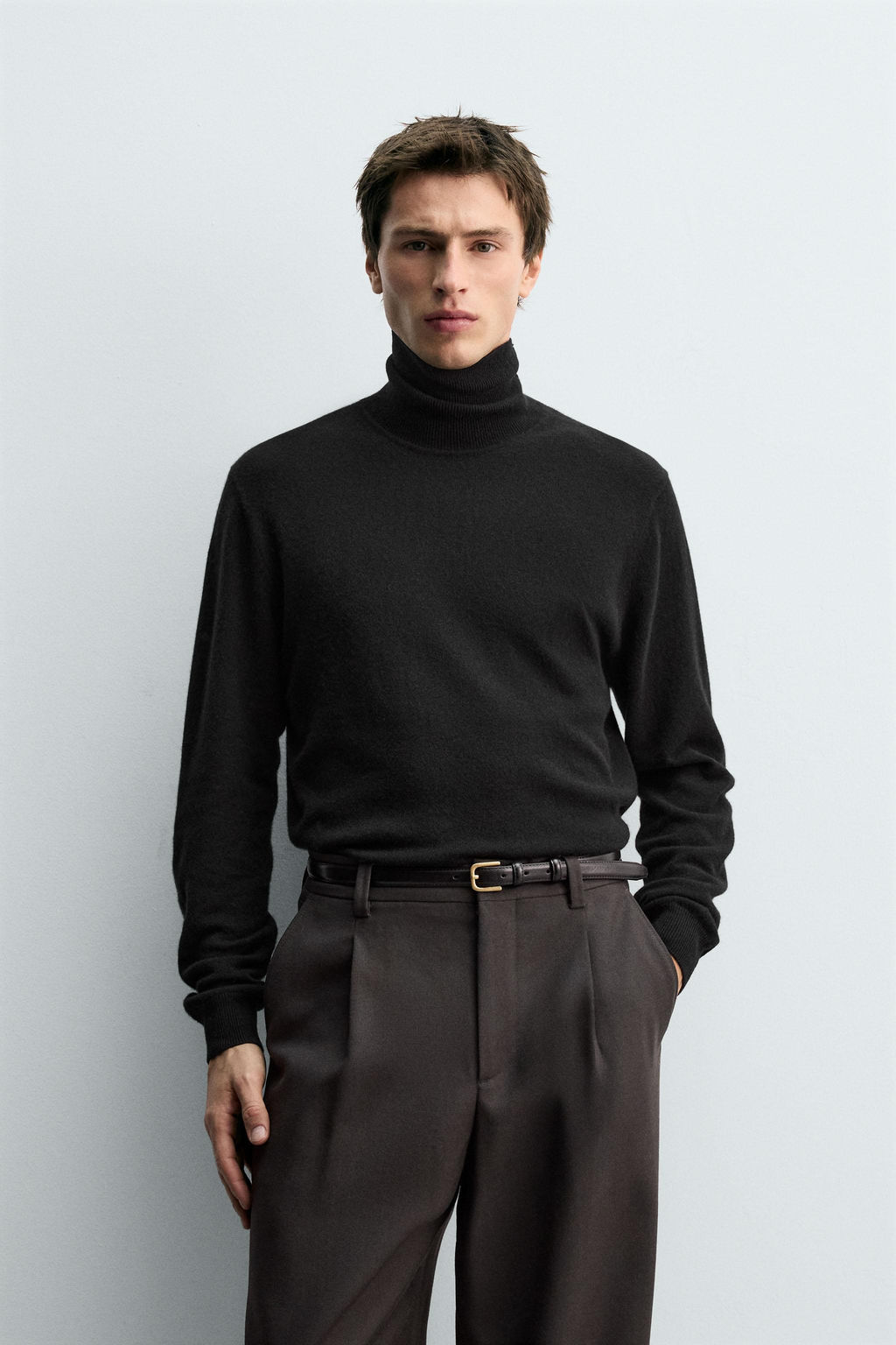 100% CASHMERE TURTLENECK JUMPER