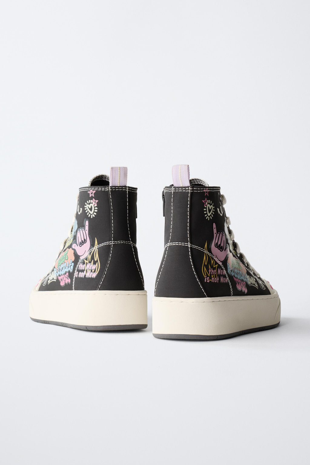 GRAFFITI HIGH-TOP SNEAKERS - Zara фото 6