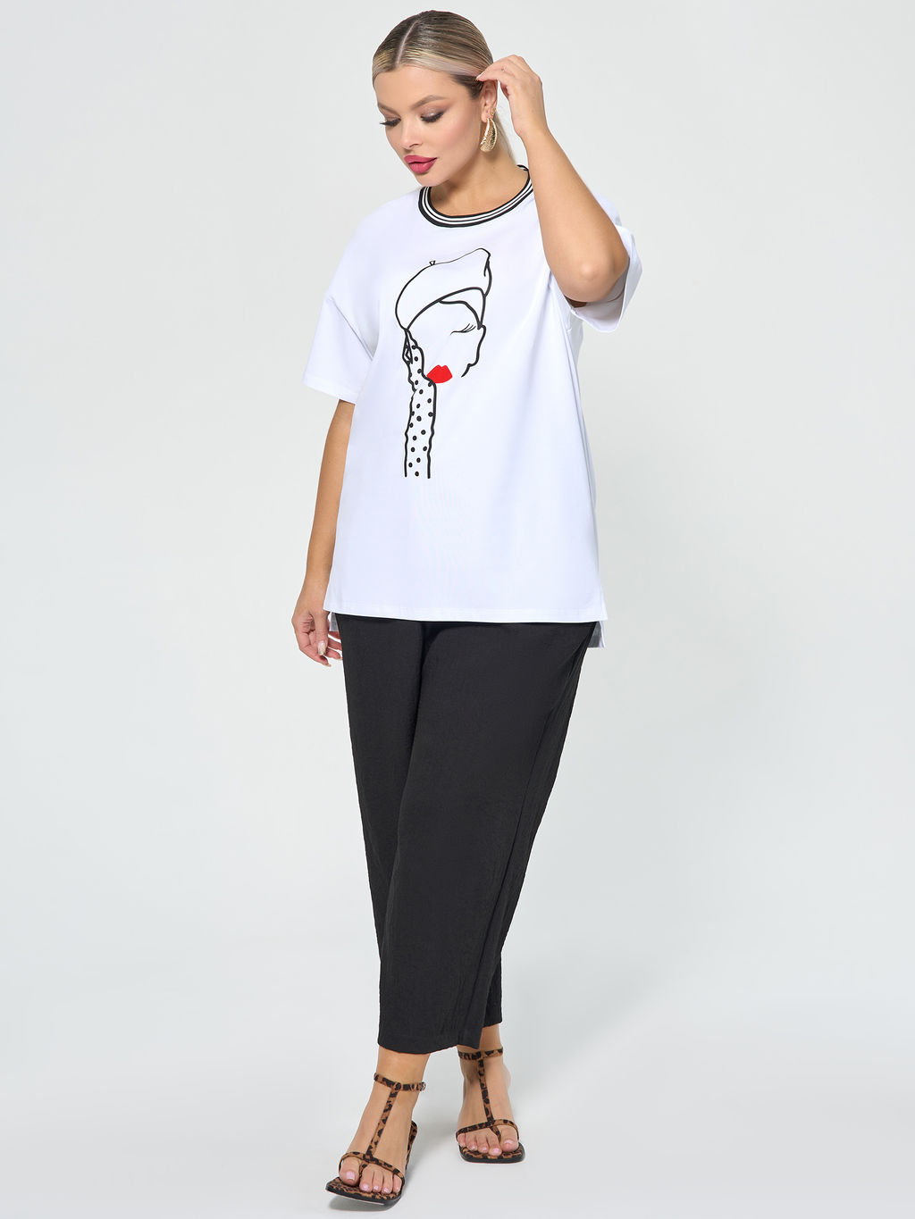 Футболка 0087-18 капучино - Dora фото 16