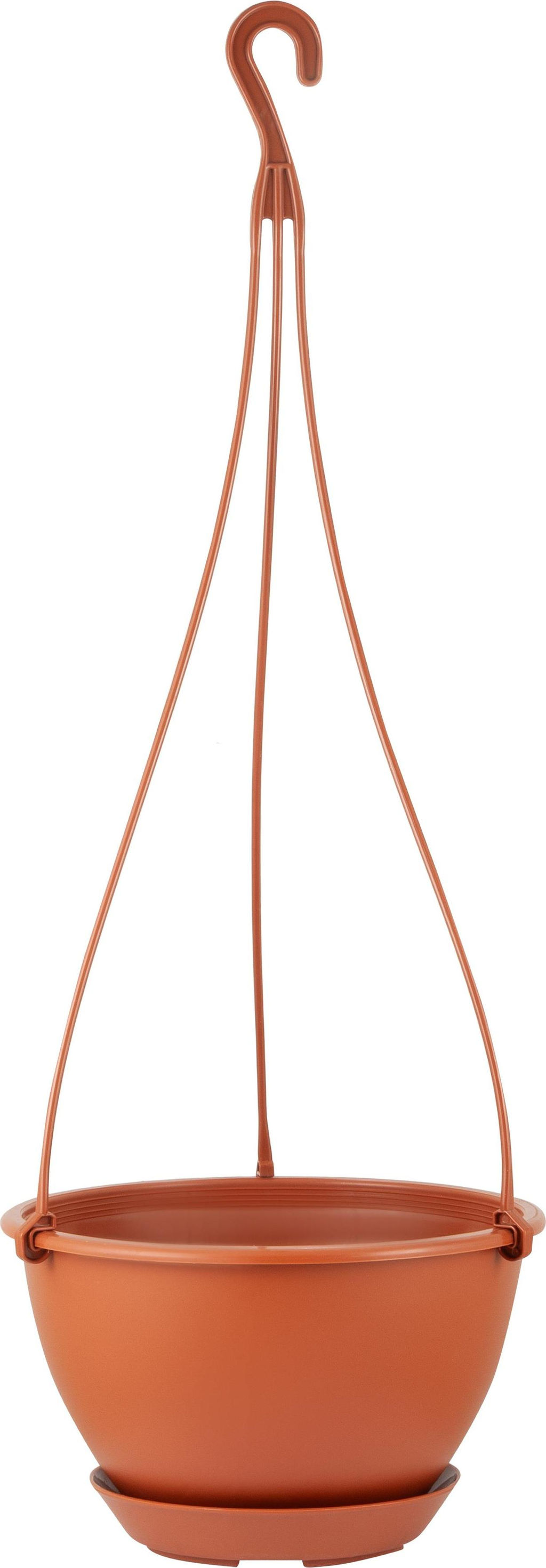 Цена за 2 шт. Горшок подвесной c фиксируемым поддоном InGreen Athena 1,5 Л, терракотовый IG146010031