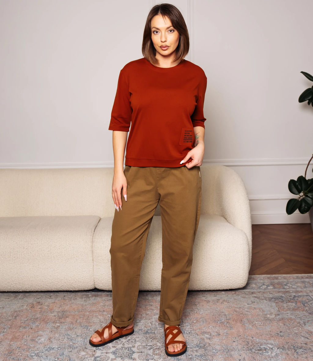 Футболка #КТ0467-55, терракотовый