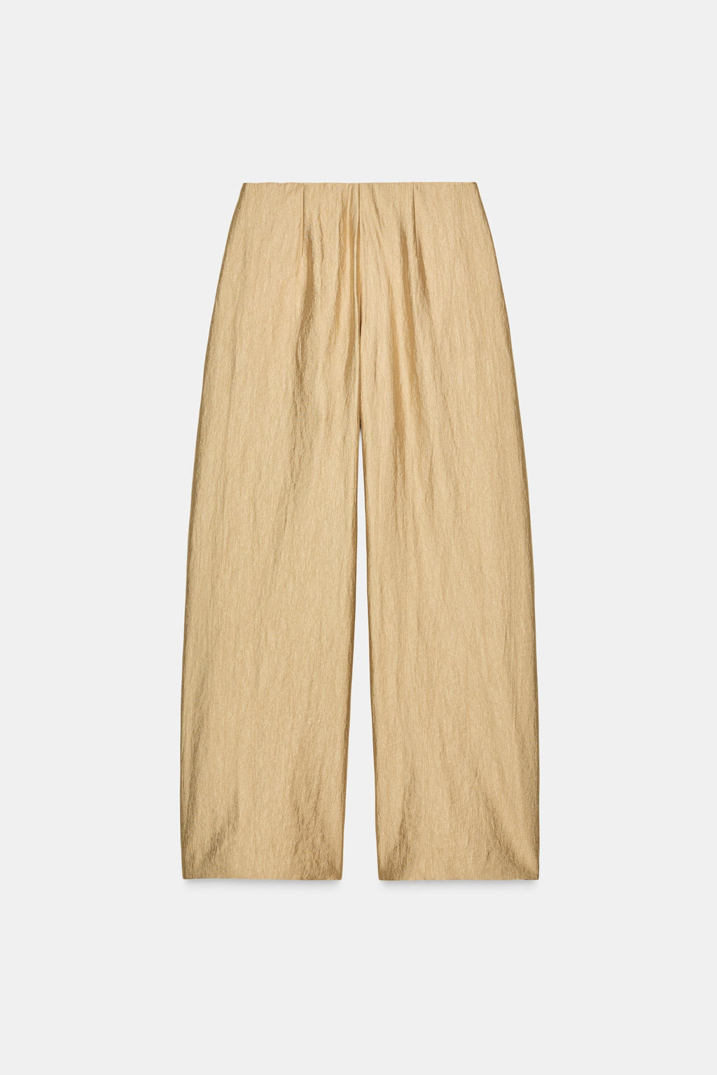 METALLIC PLEATED TROUSERS ZW COLLECTION - Zara фото 5