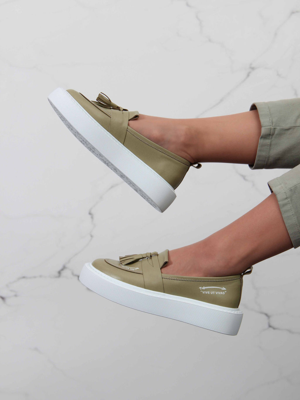 Лоферы EDART 167.Lusi23 w. Авокадо-виктория фото 7