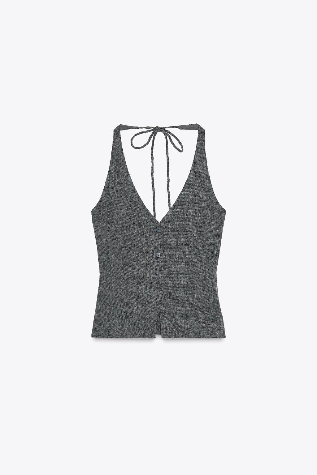 TEXTURED WAISTCOAT TOP - Zara фото 4