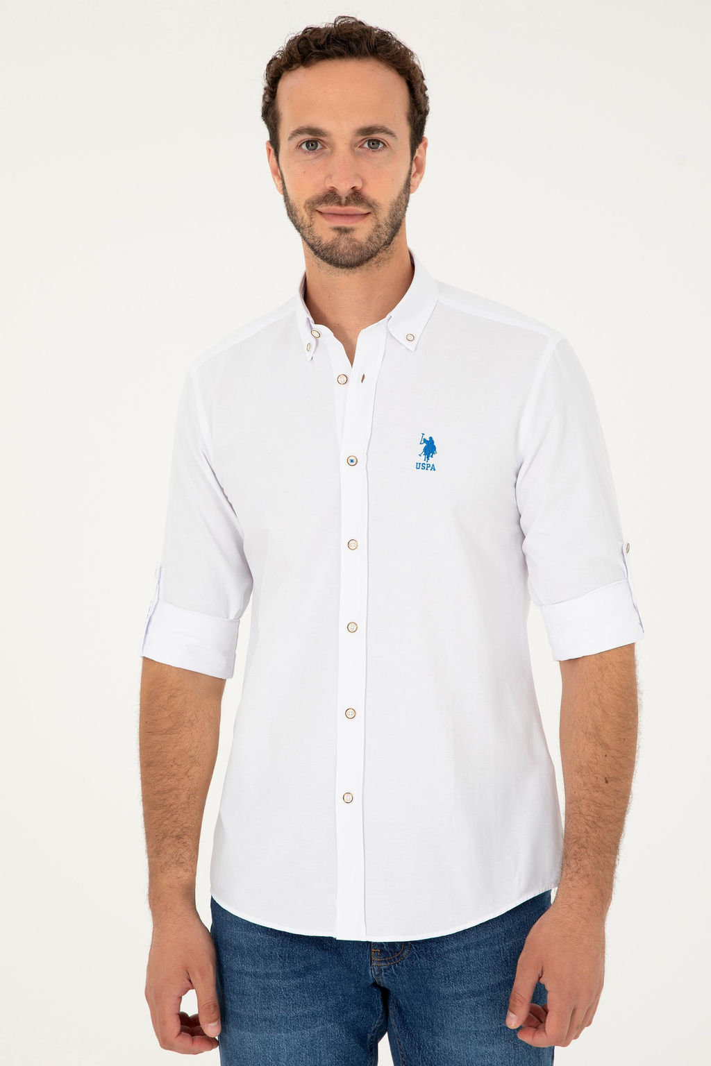 U. S. Polo Assn / Мужская рубашка Saks с длинным рукавом - U.s. polo assn фото 3