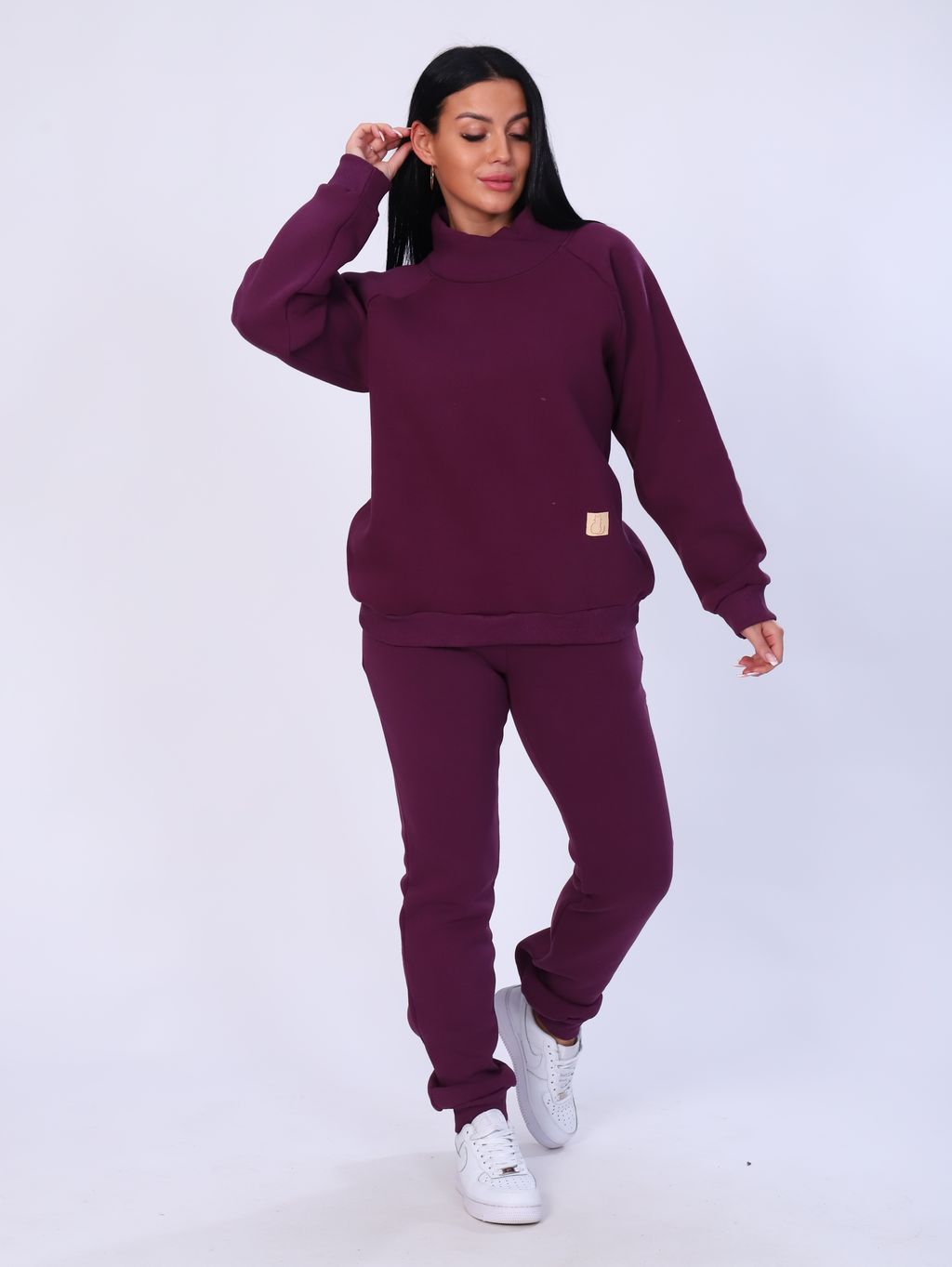 М343 Костюм Олимпия без капюшона (баклажан) - Иванушка-трикотаж фото 9