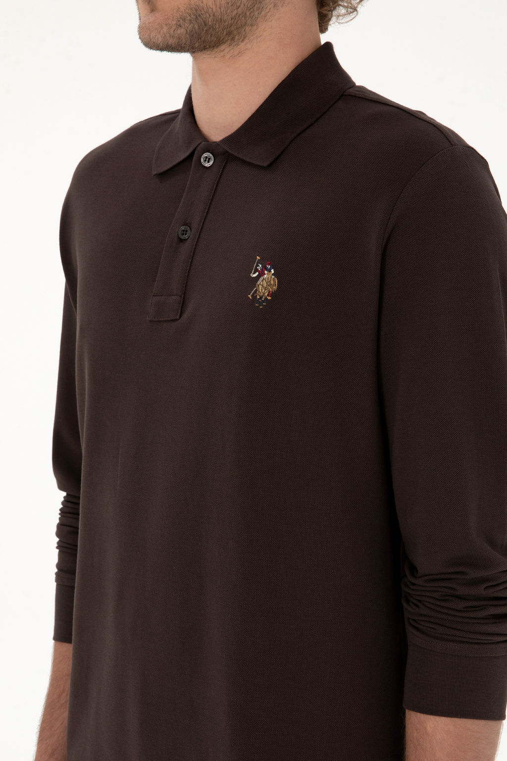 Erkek Koyu Kahverengi Basic Sweatshirt Sepette S_rpriz _ndirim - U.s. polo assn фото 14