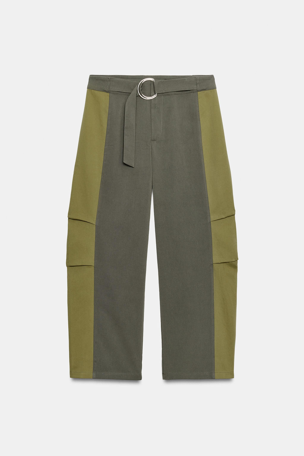 PANTAL?N COMBINADO CORTO / Beige claro - Zara фото 8