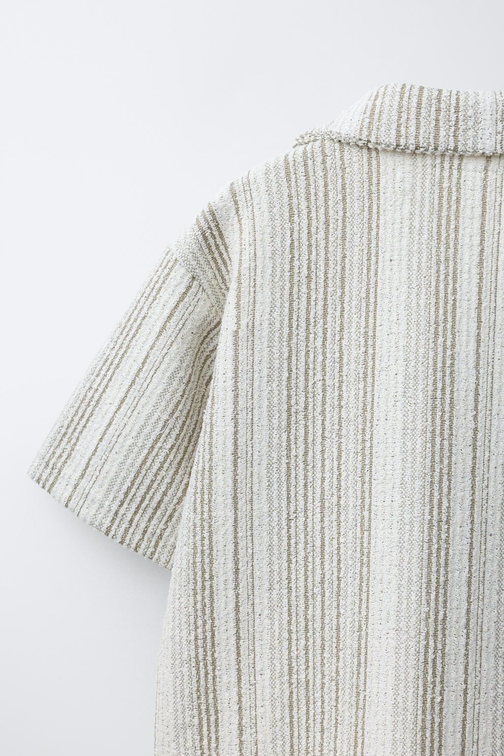 CAMISA PUNTO RAYAS / Verde - Zara фото 5