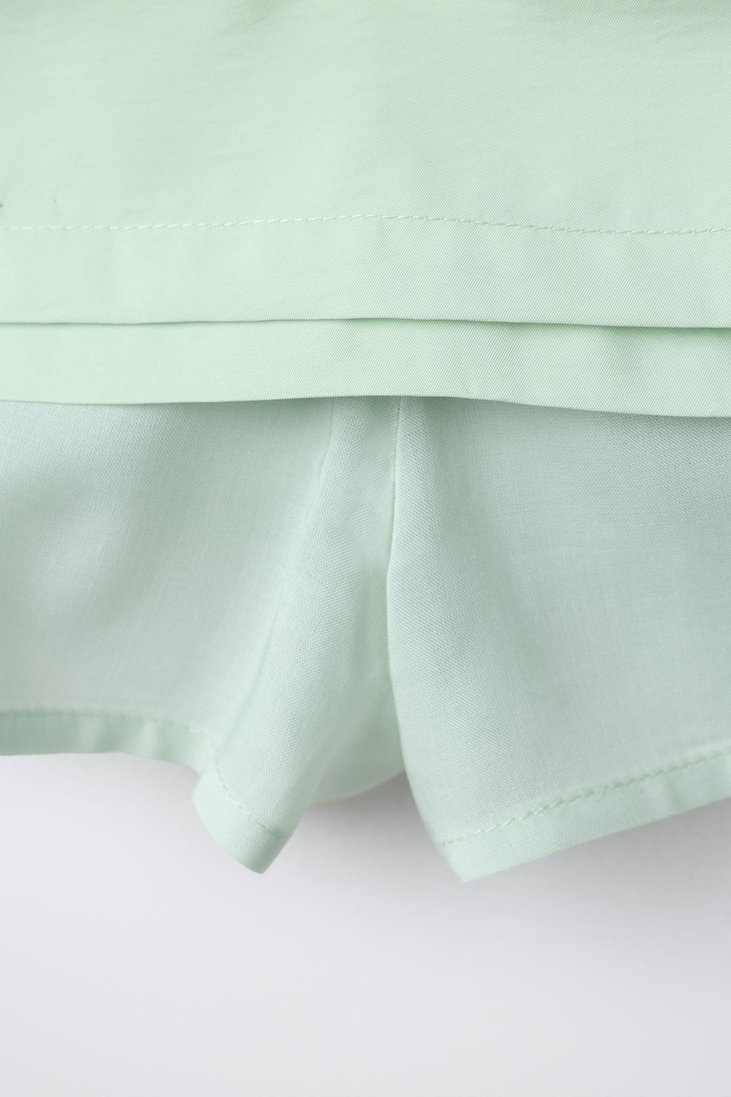 FALDA TAFETA DETALLE CINTURA / Lima claro - Zara фото 4