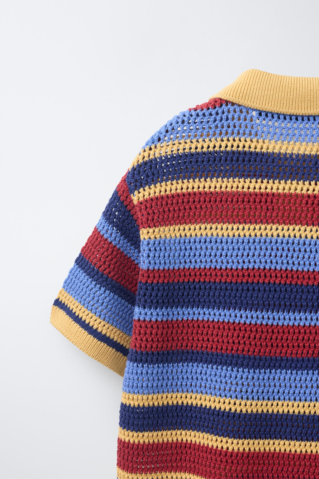 POLO RAYAS PUNTO CROCHET / Multicolor - Zara фото 4