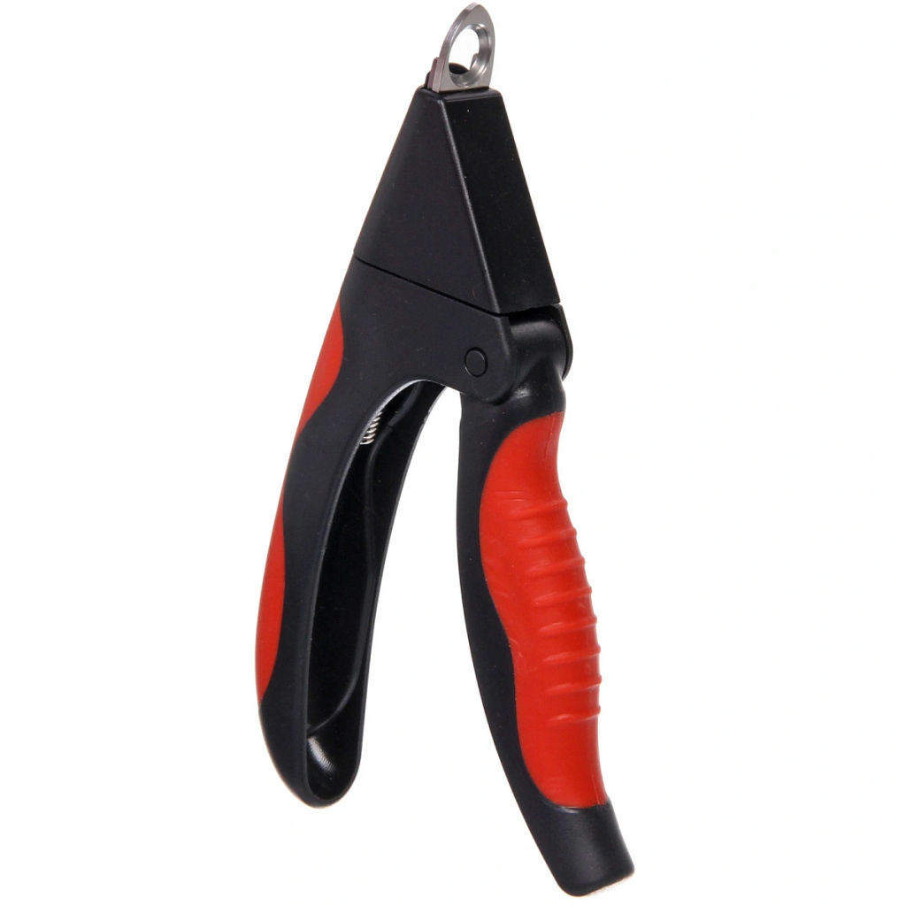 Когтерез - гильотина для животных "ПРОФФ - МОЙ БРО", прорезиненная ручка, цвет красный/черный, 8*16см